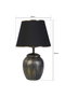 Opviq Lámpara de mesa YL255 Negro y Dorado